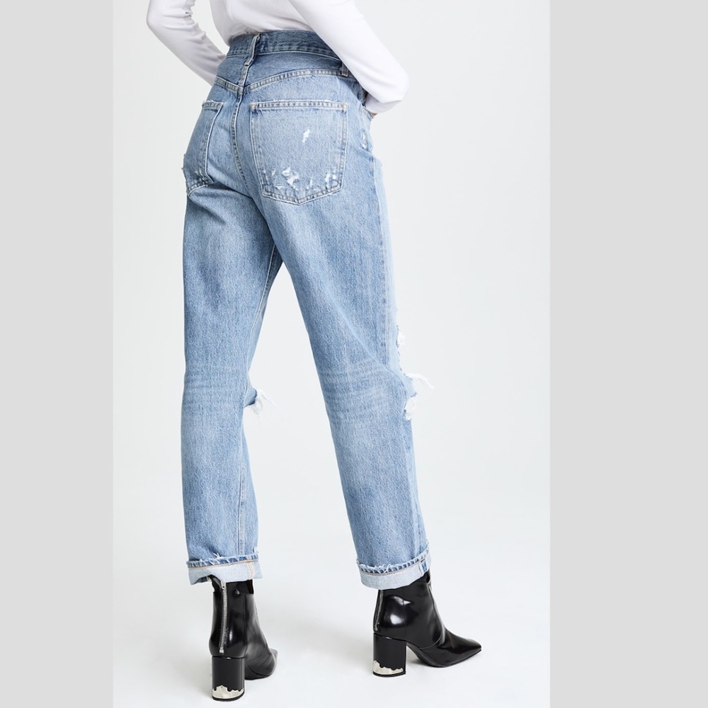 90s Mid Rise Straight Fit Jeans Color: Fall Out - Picture 4 of 14